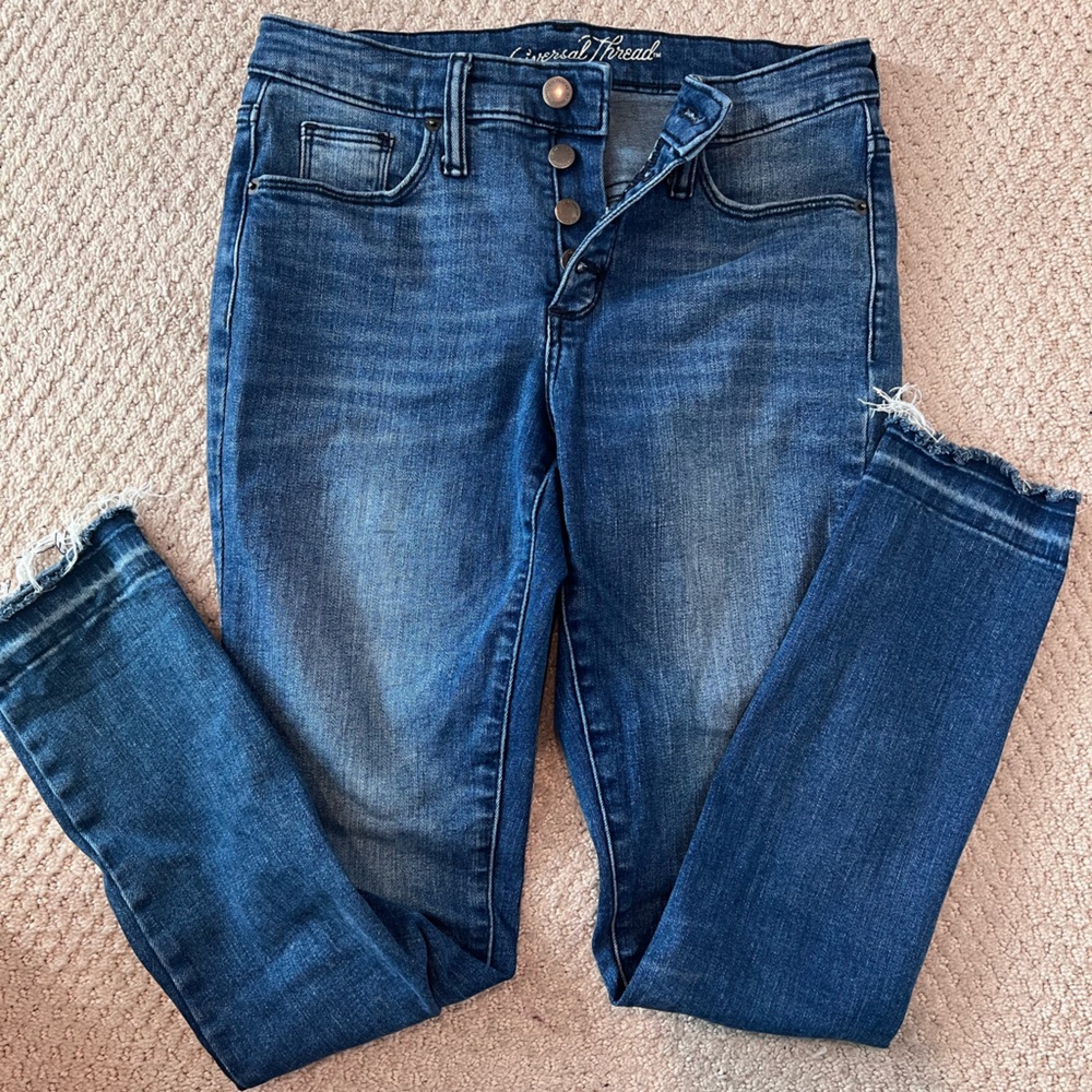 Universal Thread Button Up Skinny Jeans